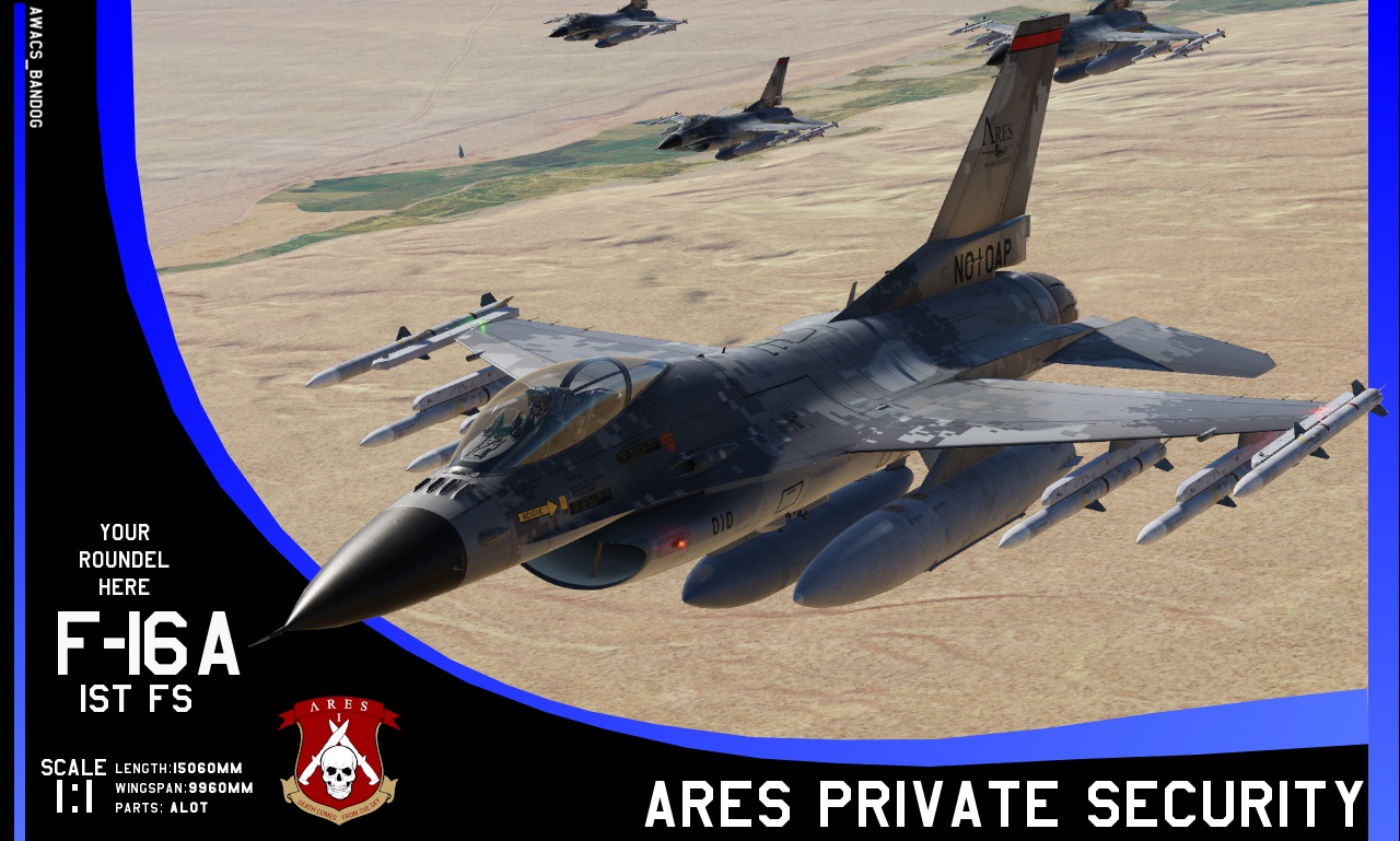 Ares Private Security 1st Fighter Squadron F-16