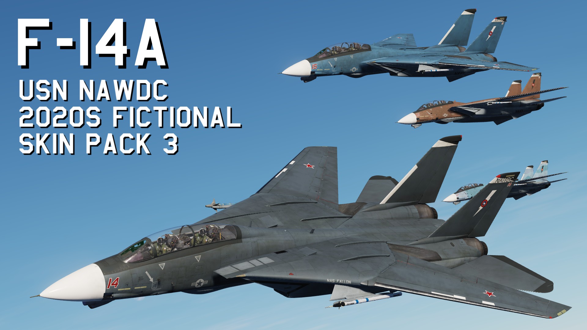 USN NAWDC F-14A 2020s Fictional Skin Pack 3