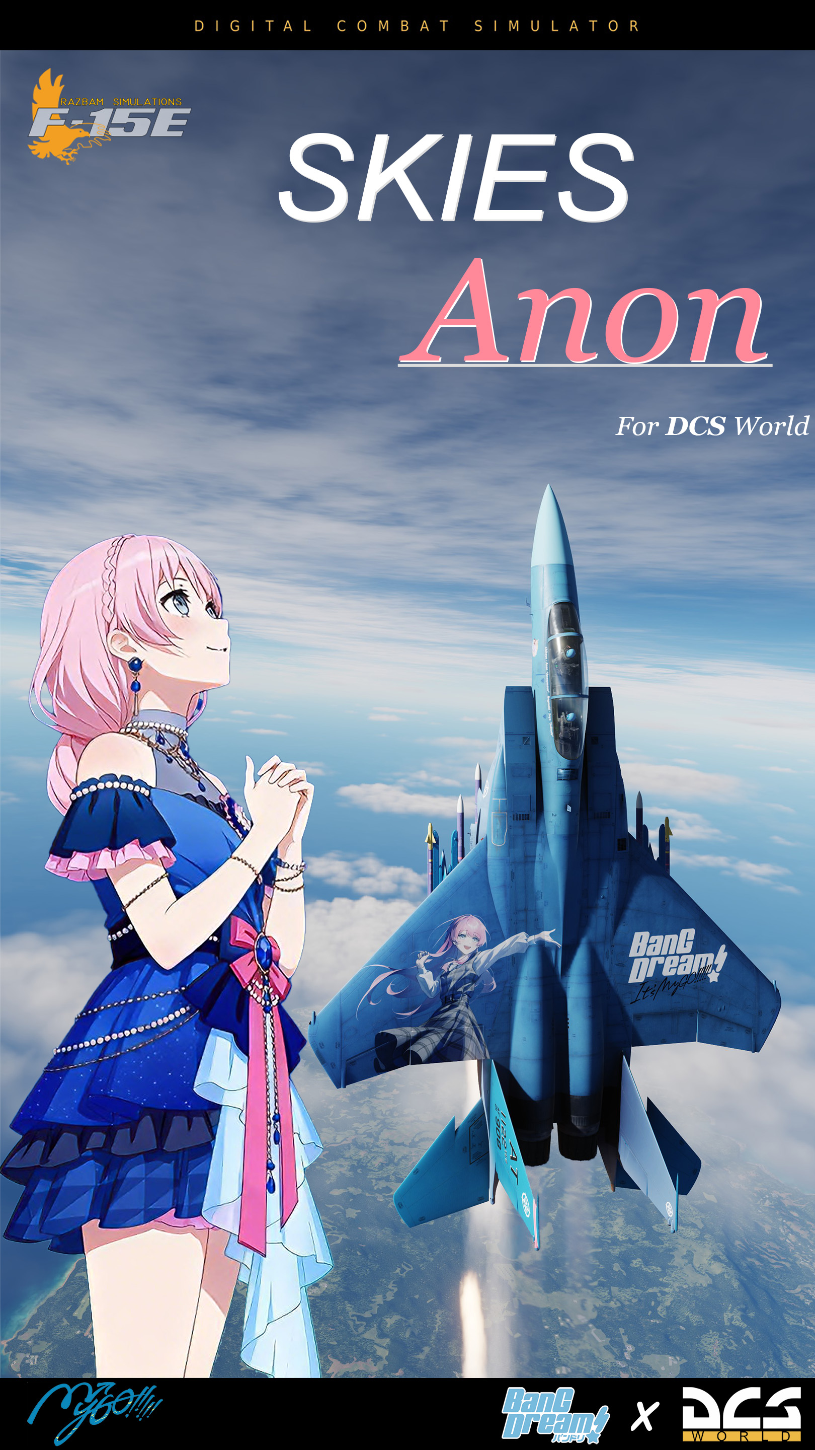 Fictional Anime Skin:F-15E BanG Dream!Chihaya Anon