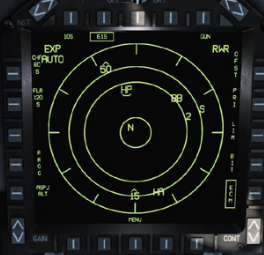 AV-8B Harrier II ALR-69 EW RWR Kneeboard