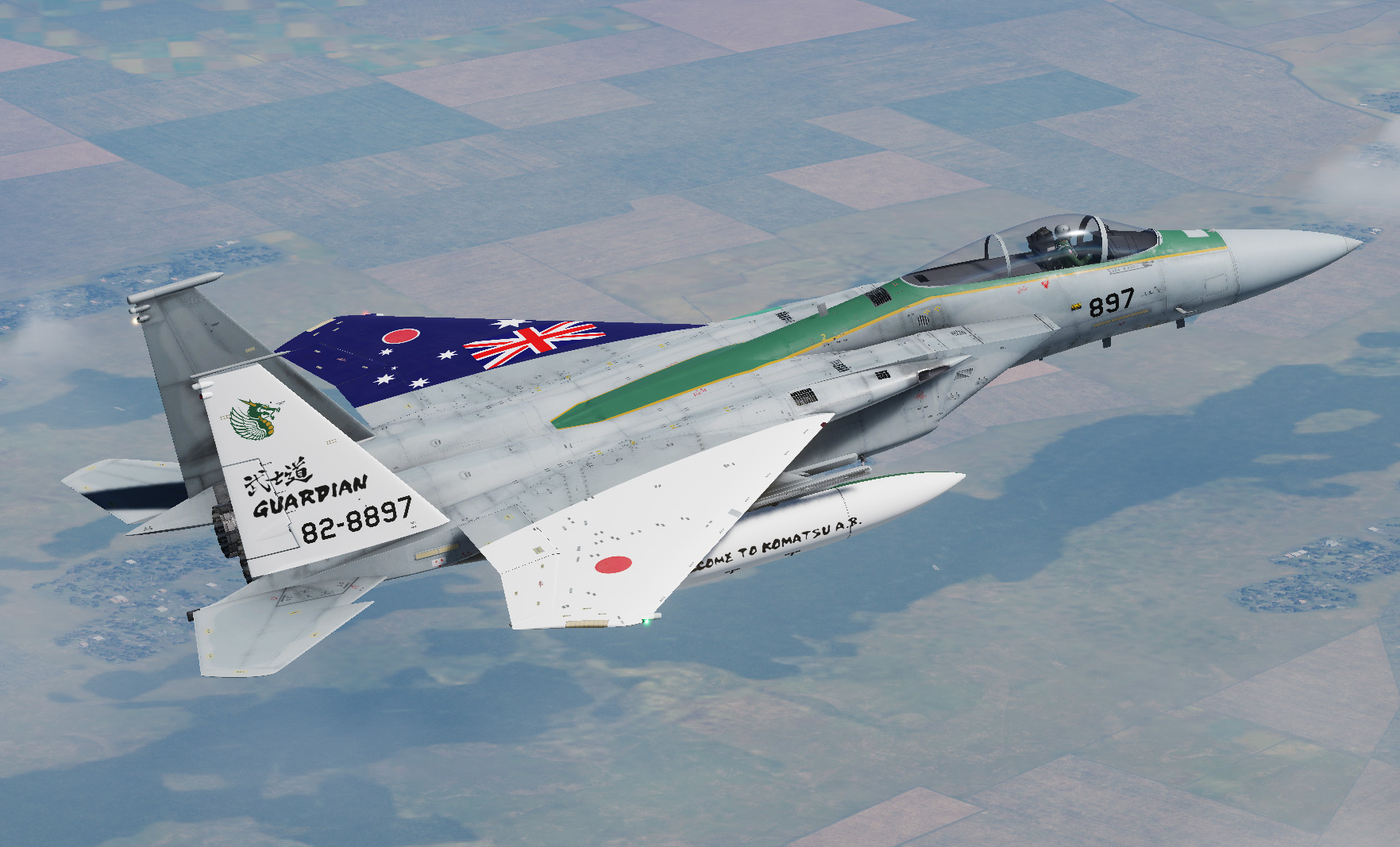 JASDF 303th TFS 82-8897 Joint exercise with the Royal Australian Air Force "BUSHIDO GUARDIAN 23"