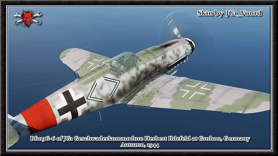 Bf109G-6 of JG1 Geschwaderkommodore Herbert Ihlefeld 