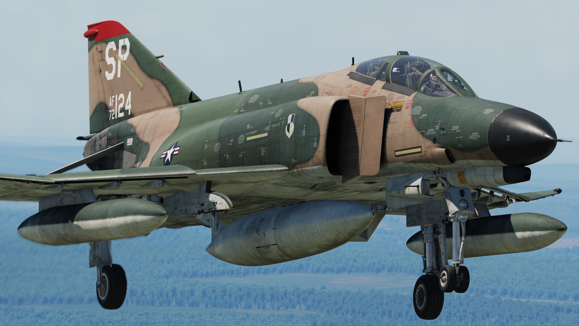 52nd FW F-4E Phantom II 72-124