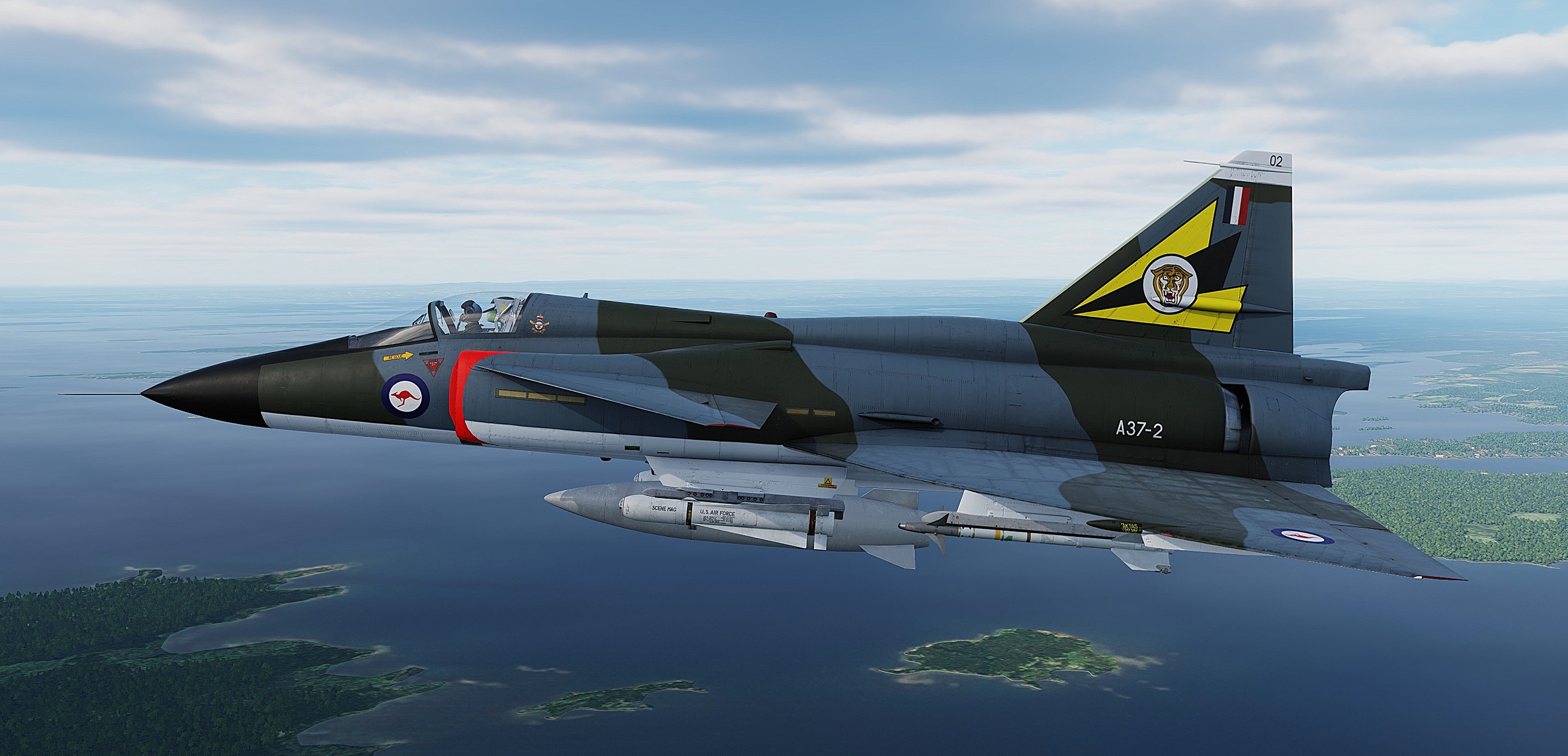 AJS-37 Viggen : RAAF Temperate and South-East Asia Camo - 2 OCU, 3 Sqn, 75 Sqn, 76 Sqn, & 77 Sqn