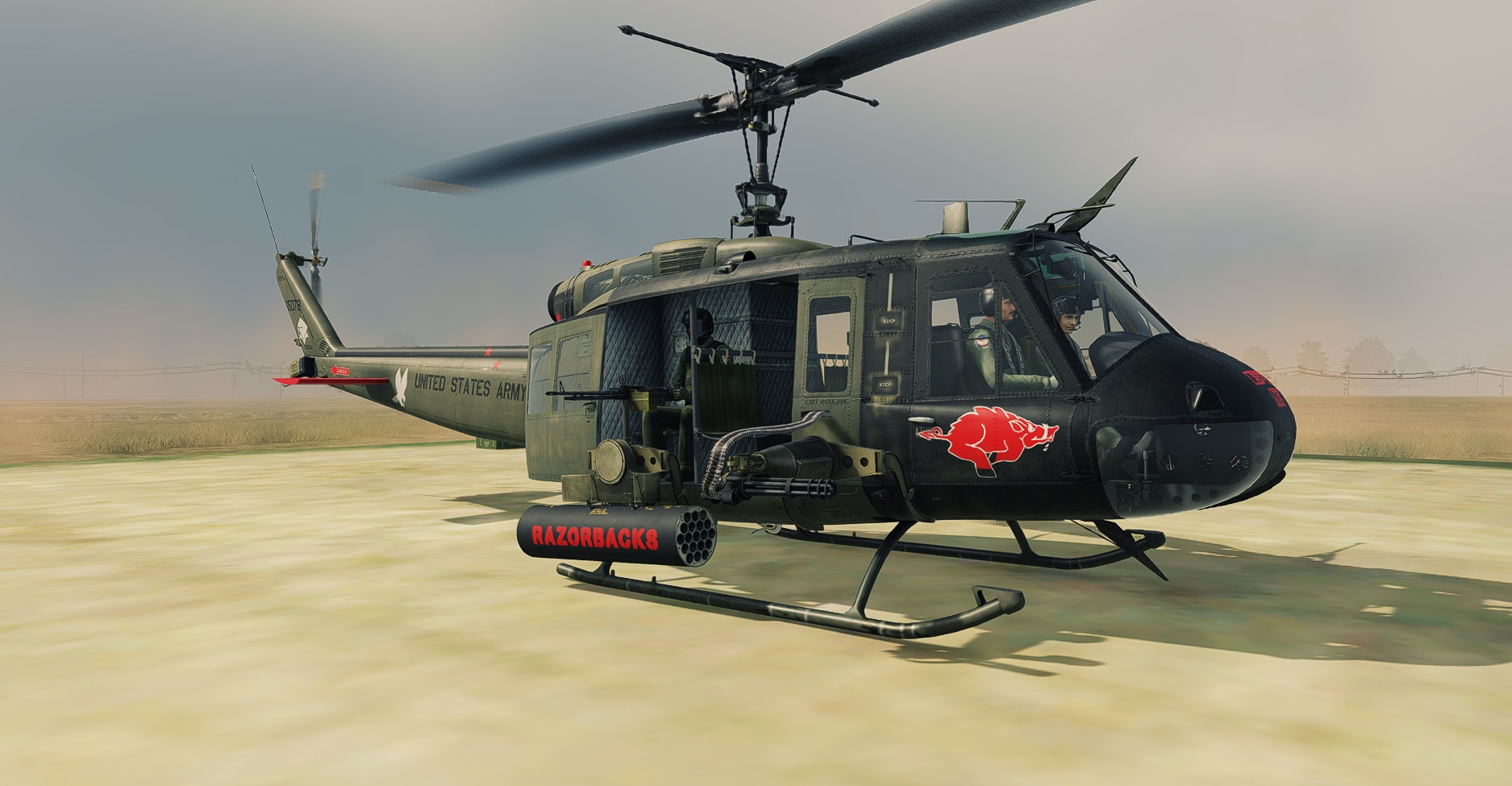 UH-1H 120th Assault Helicopter Company, The Razorbacks "Captain Guts"