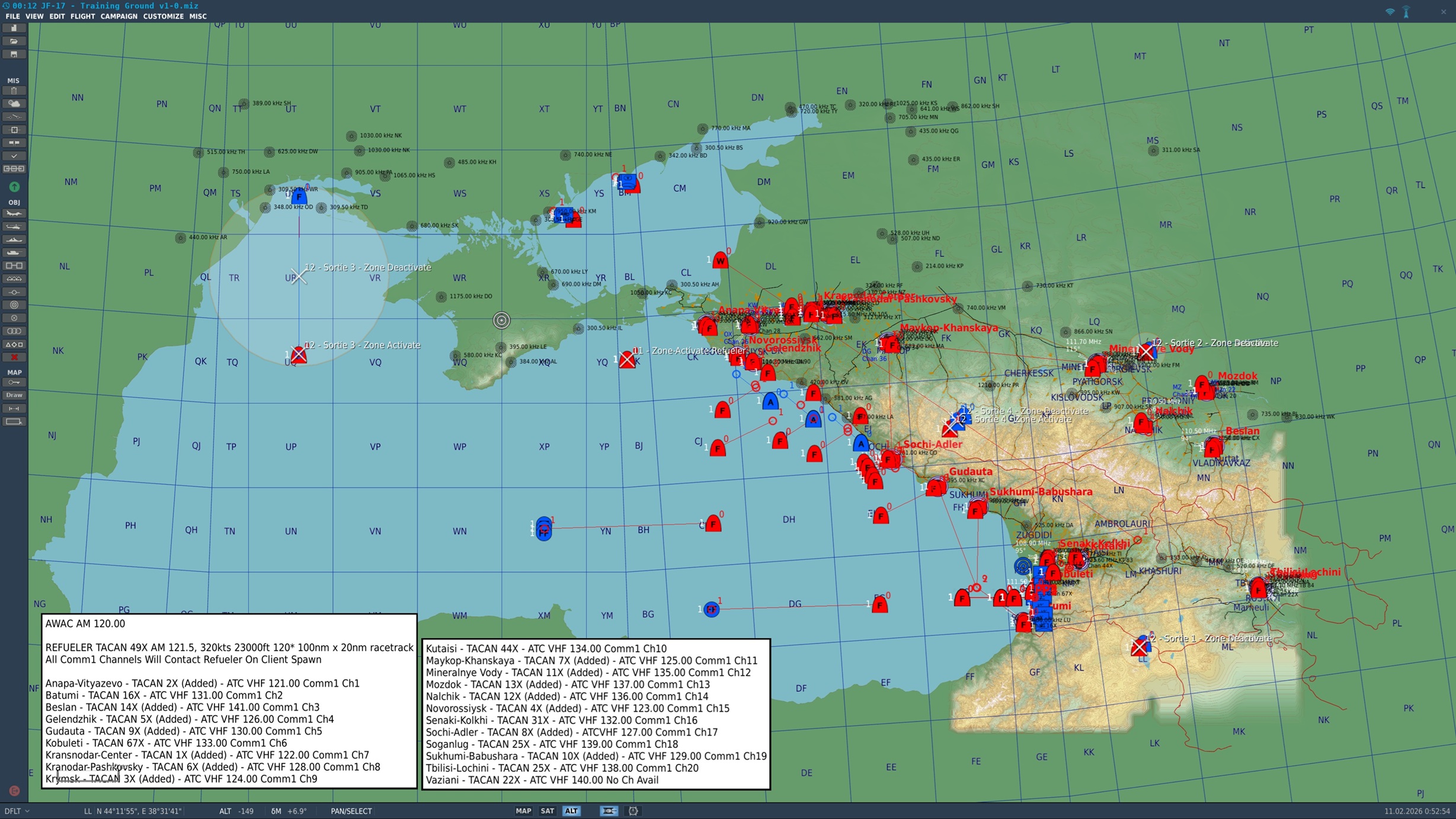 JF-17 Caucasus Training Ground with TACAN at all Bases v1.0