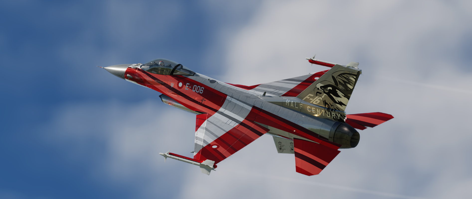 RDAF F-16 VIPER 50th Anniversary Dannebrog Livery