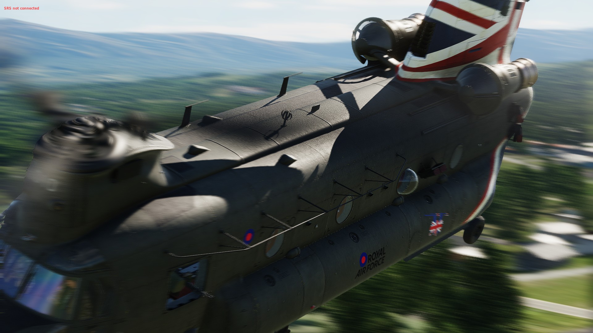 CH47F Unfinished Brit Tail ZD888