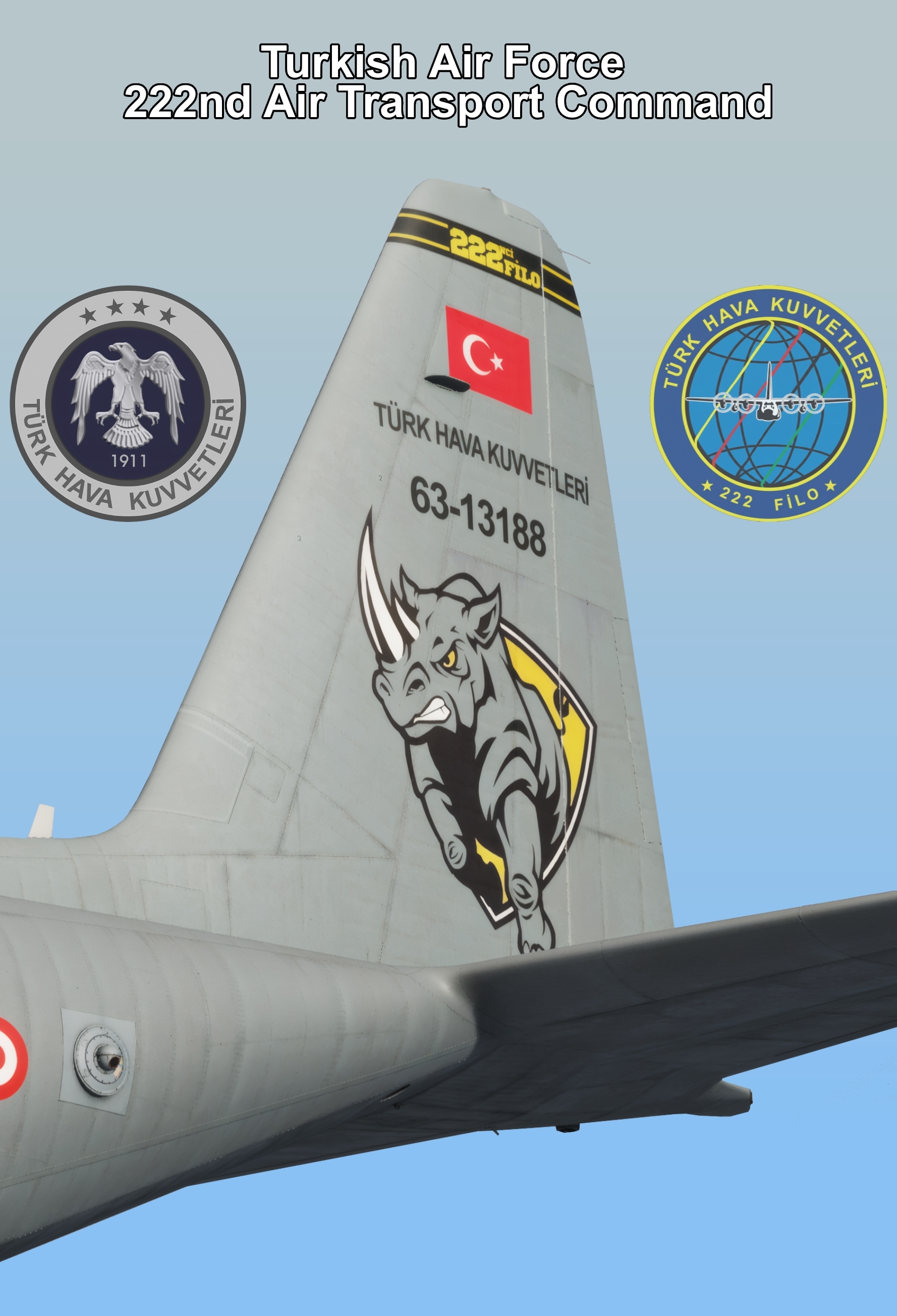 C-130 Turkish Air Force 222nd Air Transport Command "Alev" 