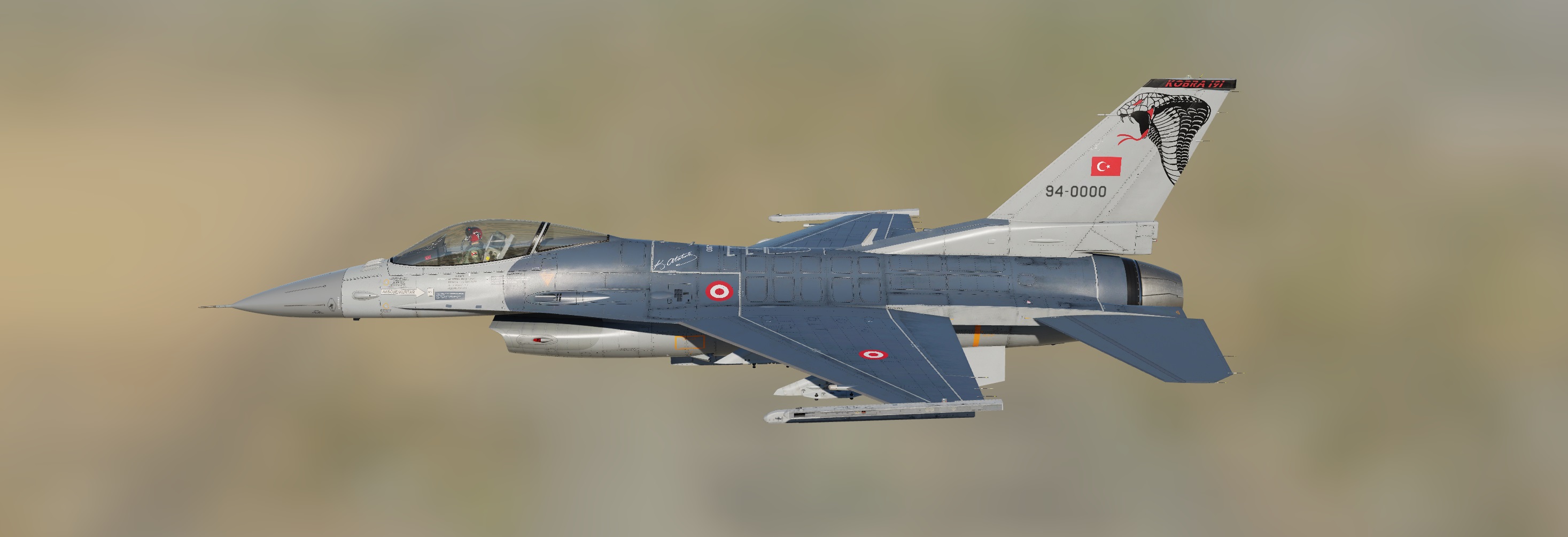 Turkish Air Force 191.Kobra Filo 2023_4K_Update