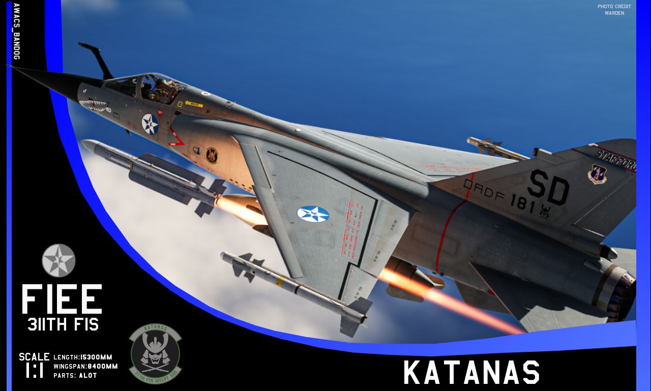 Ace Combat - 311th Fighter Intercept Squadron ‘Katanas’ Mirage F1EE/BE Stafford Air National Guard