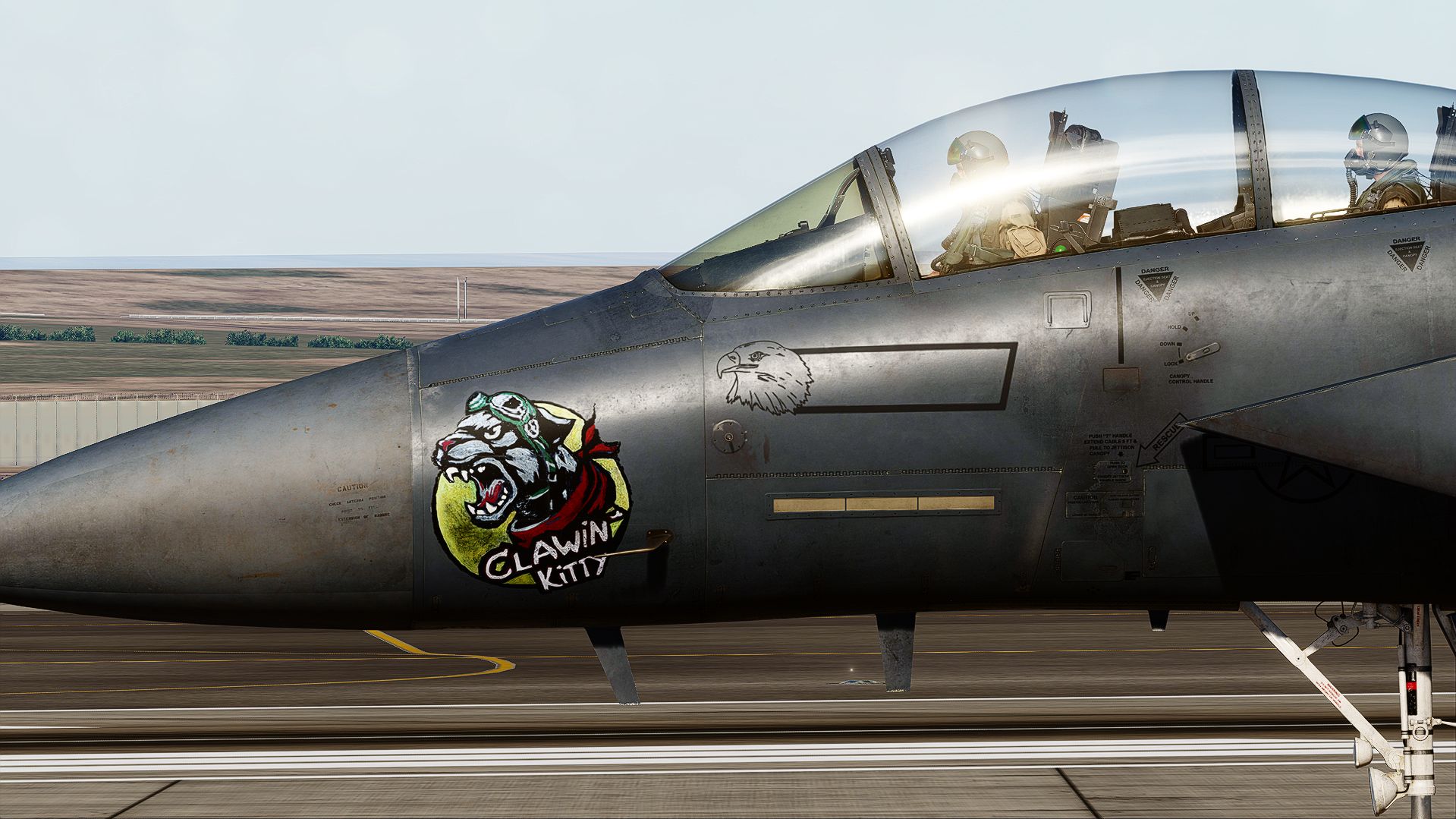 F-15E Strike eagle LN 96-204 "Clawin Kitty" (REWORKED)