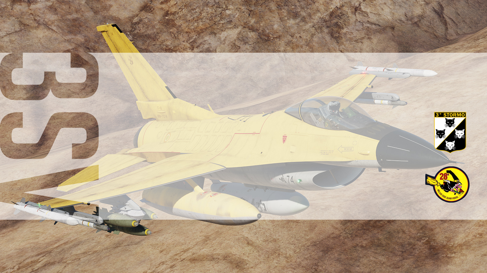 F-16C "DESERT" AMI 3° Stormo 28° Gruppo (Fictional) 4.0 UPDATED New Pilot