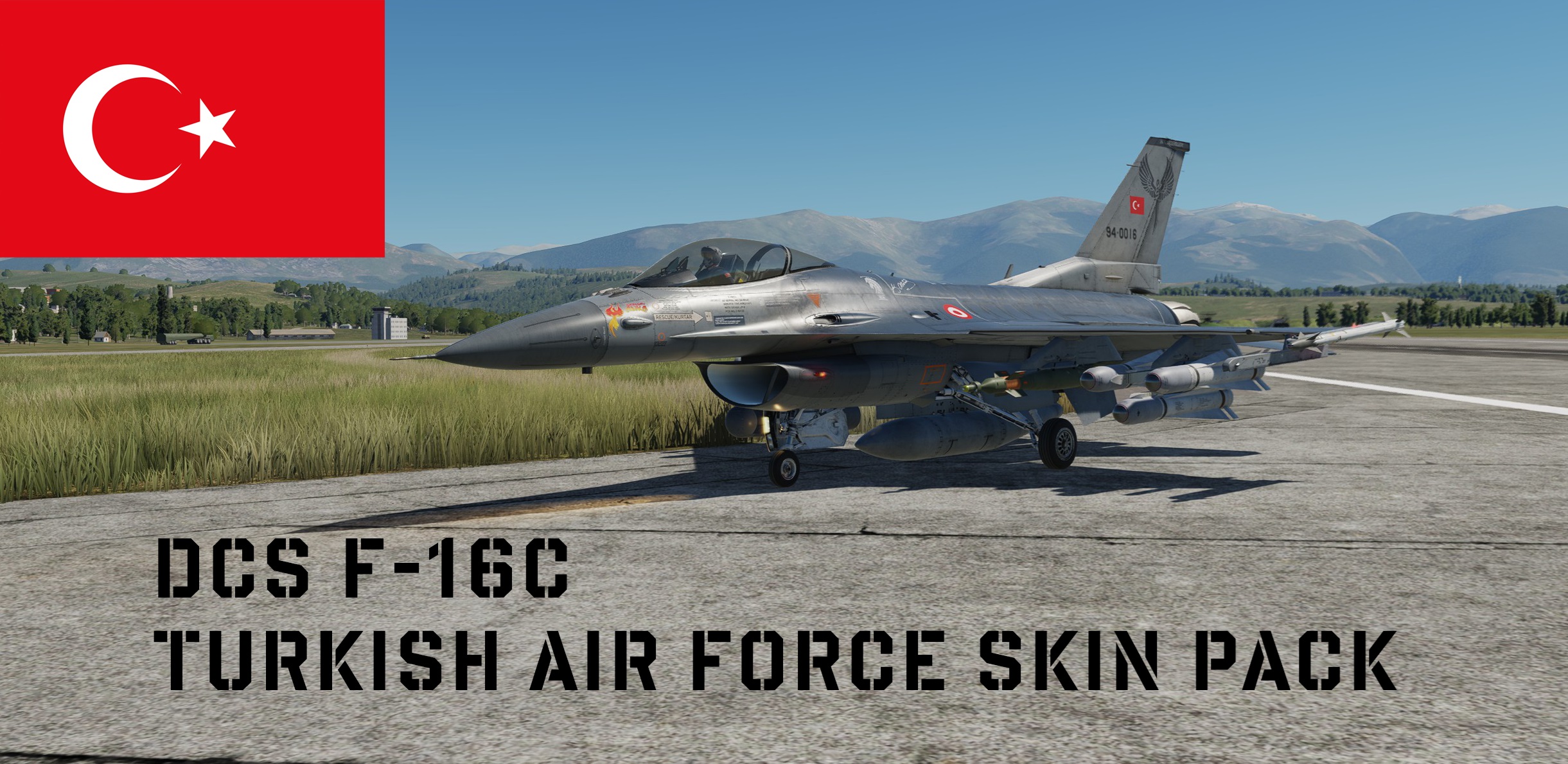DCS F-16C Turkısh Air Force Skin Pack_8K