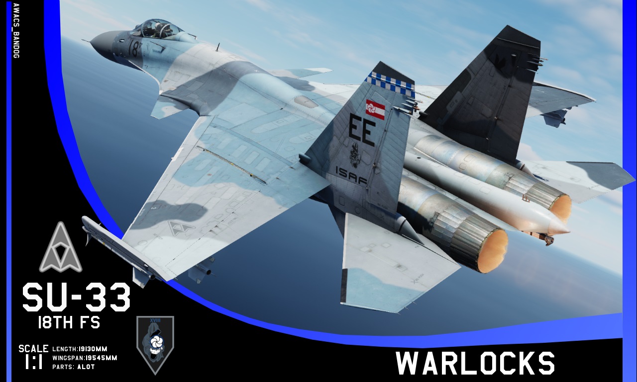 Ace Combat - ISAF 18th Fighter Squadron "Warlocks" Su-33
