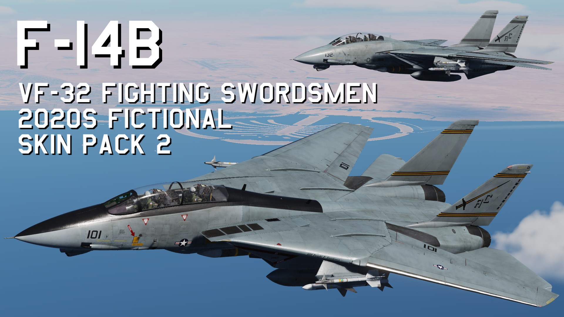 F-14B VF-32 Fighting Swordsmen 2020s fictional Skin Pack 2 update 2025/02/17