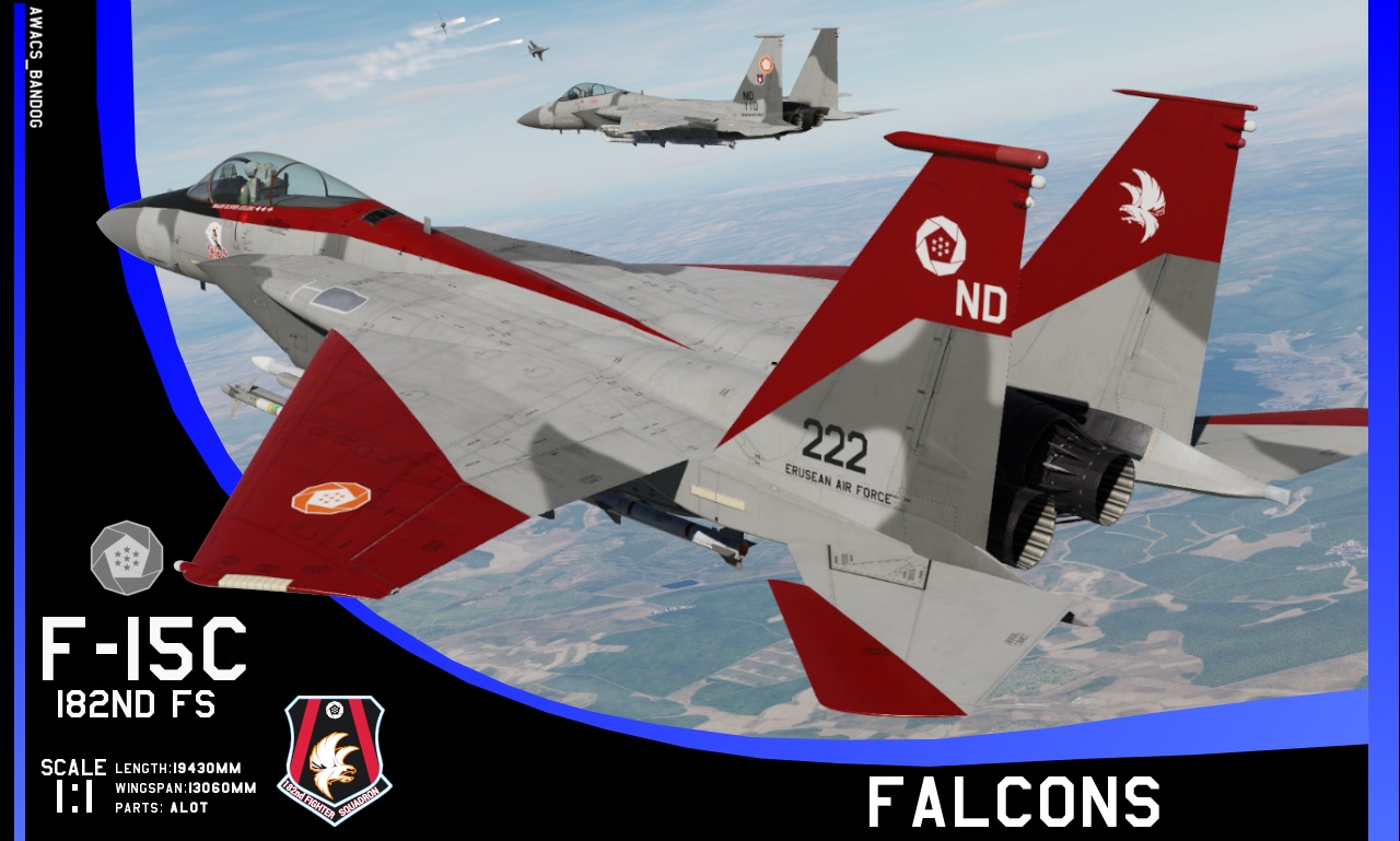 Ace Combat - Erusean Air Force 182nd Fighter Squadron 'Falcons' 