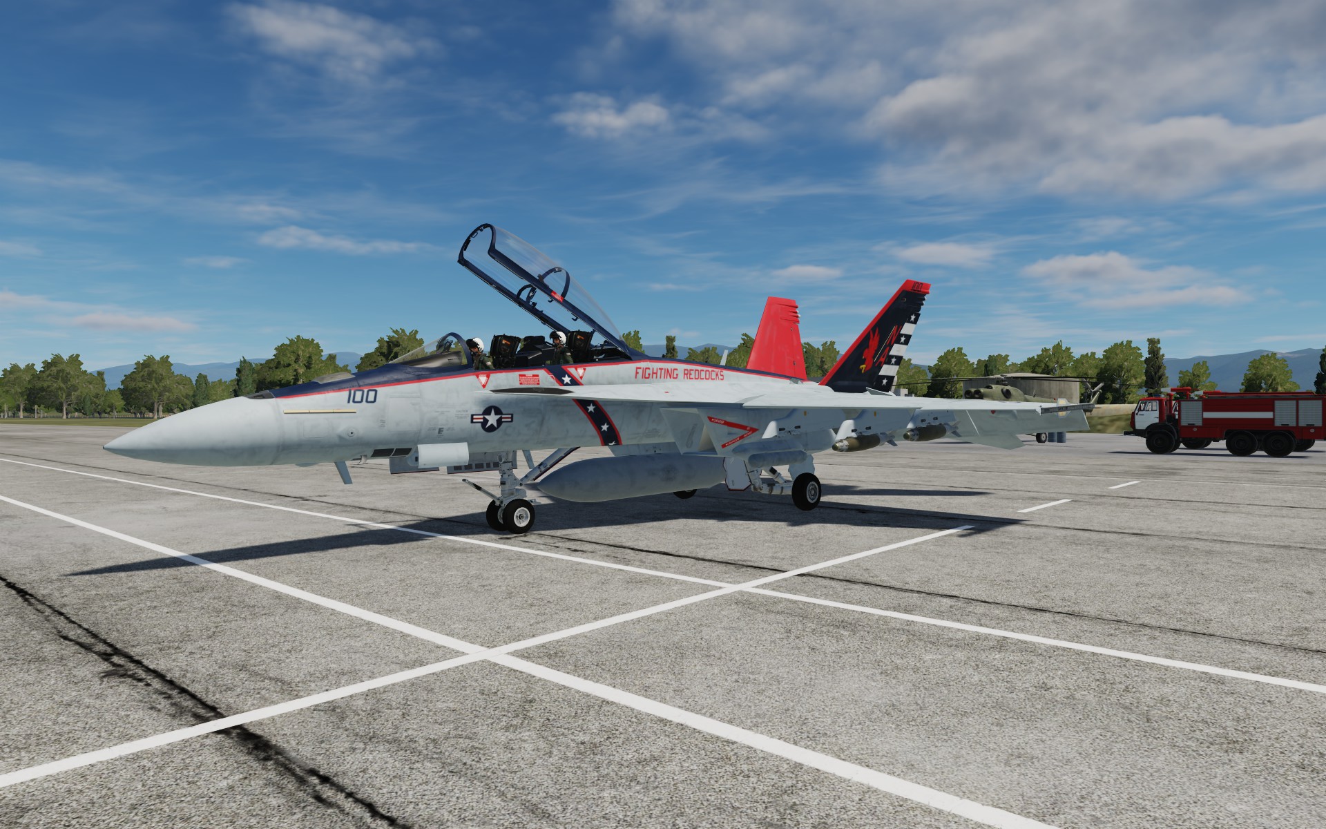 F/A-18F VFA-22 CAG 2015 livery for the CJS Super Hornet Mod