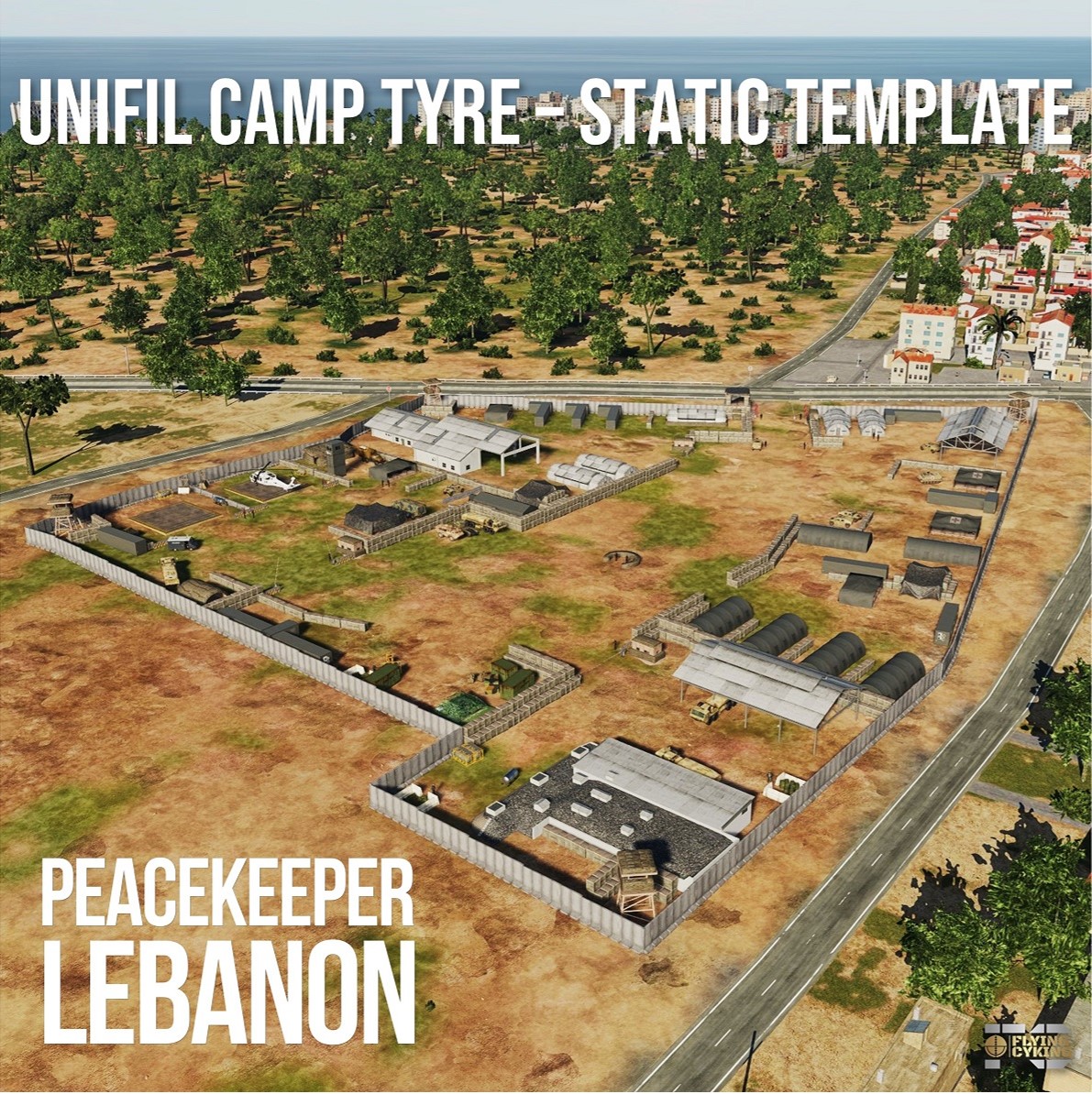 Fictional UNIFIL Camp Tyre - From Peacekeeper Lebanon Campaign