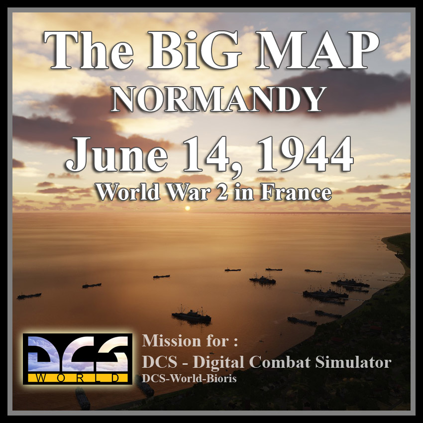 The BiG MAP - Normandy June 14, 1944 - Mustang - P47 - Spitfire - WWII Assets Pack