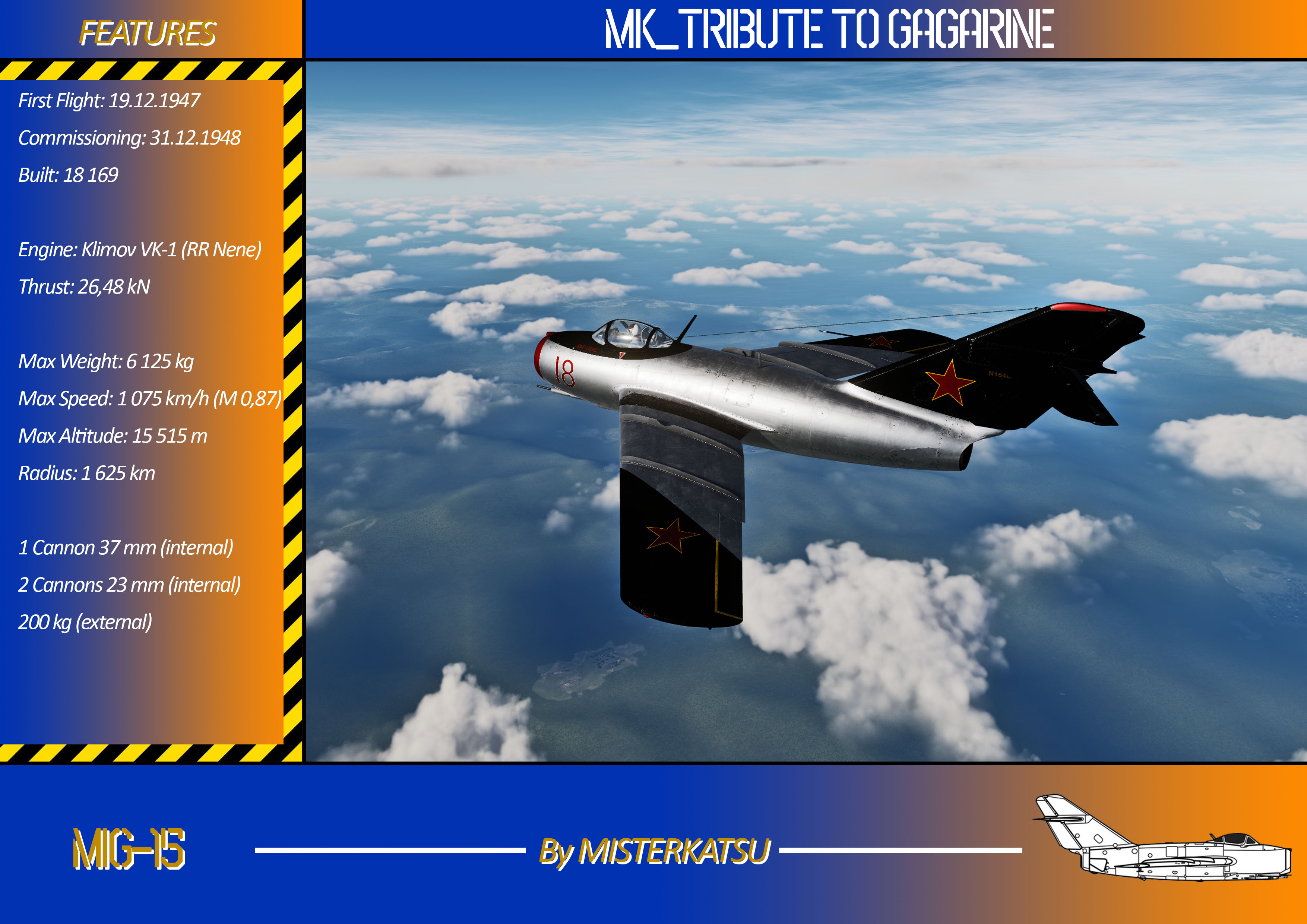 MiG-15bis Meeting Tribute to Gagarine