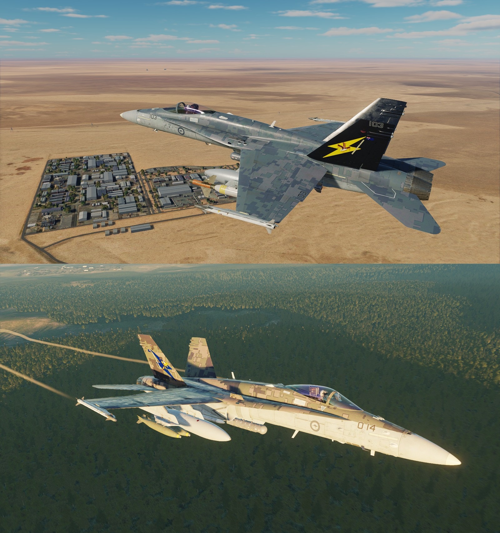 RAAF F-18C - Amberley  1 and 6 Sqn  Digital