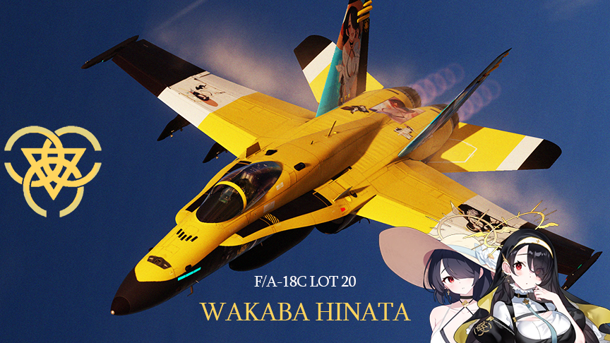 F/A-18C Lot 20 Wakaba Hinata (Blue Archive) Livery