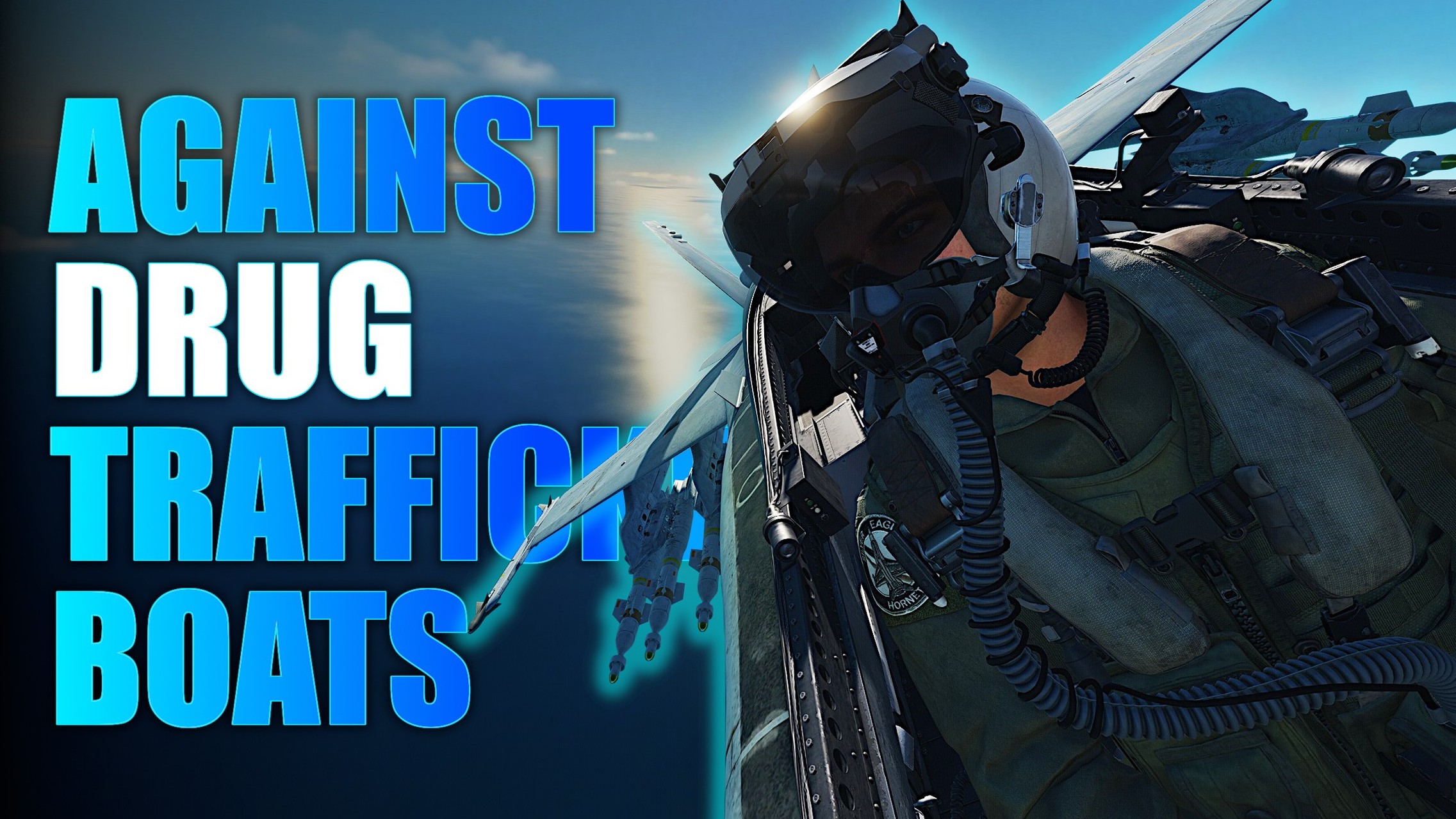 F/A-18 Attacking Alleged Drug Traffickers' Boats With Laser Bombs