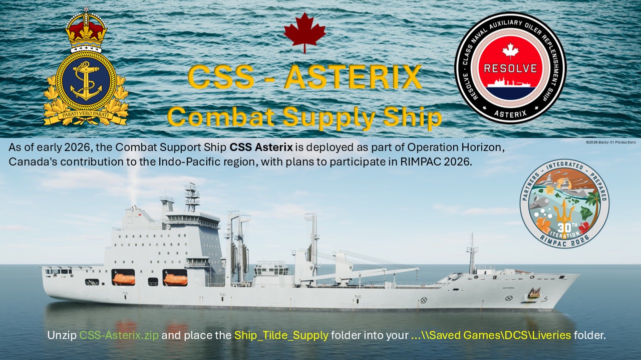 CSS Asterix Combat Supply Ship (2026) Livery