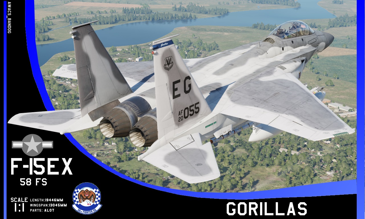 USAF 58th Fighter Squadron "Gorillas" F-15EX