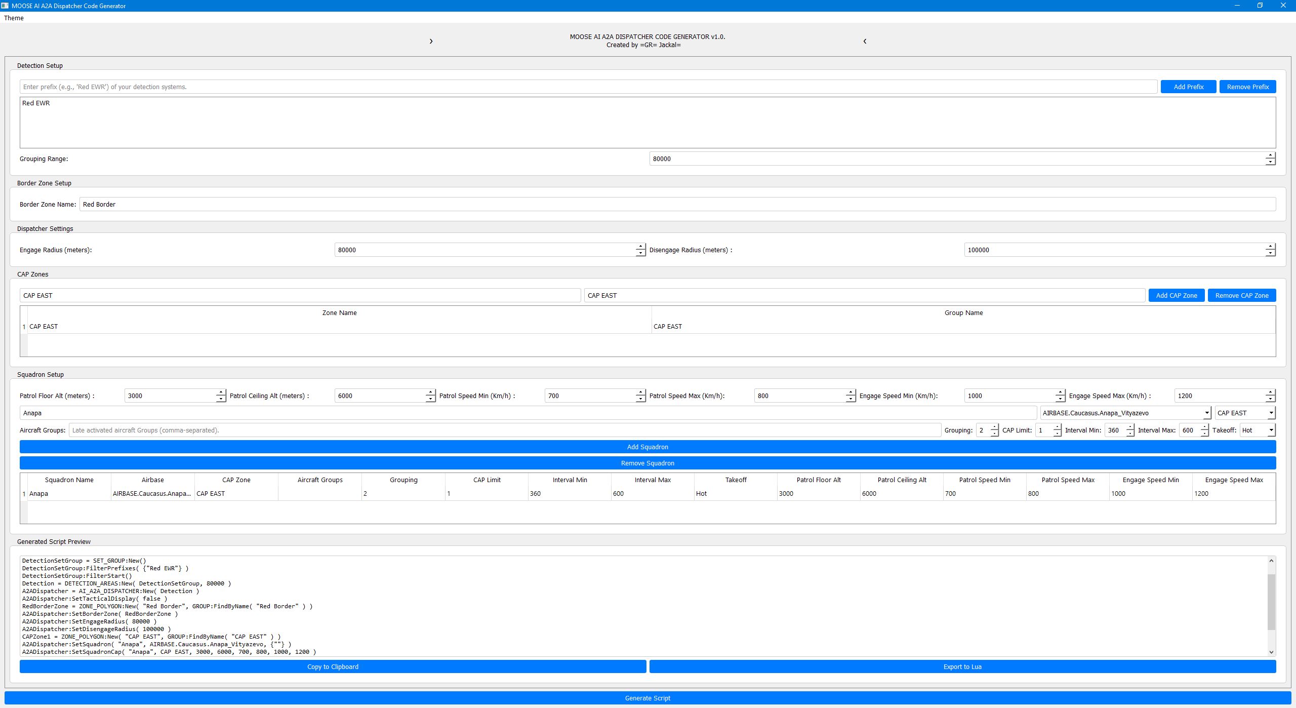 MOOSE AI A2A Dispatcher Code Generator v.1.0.2