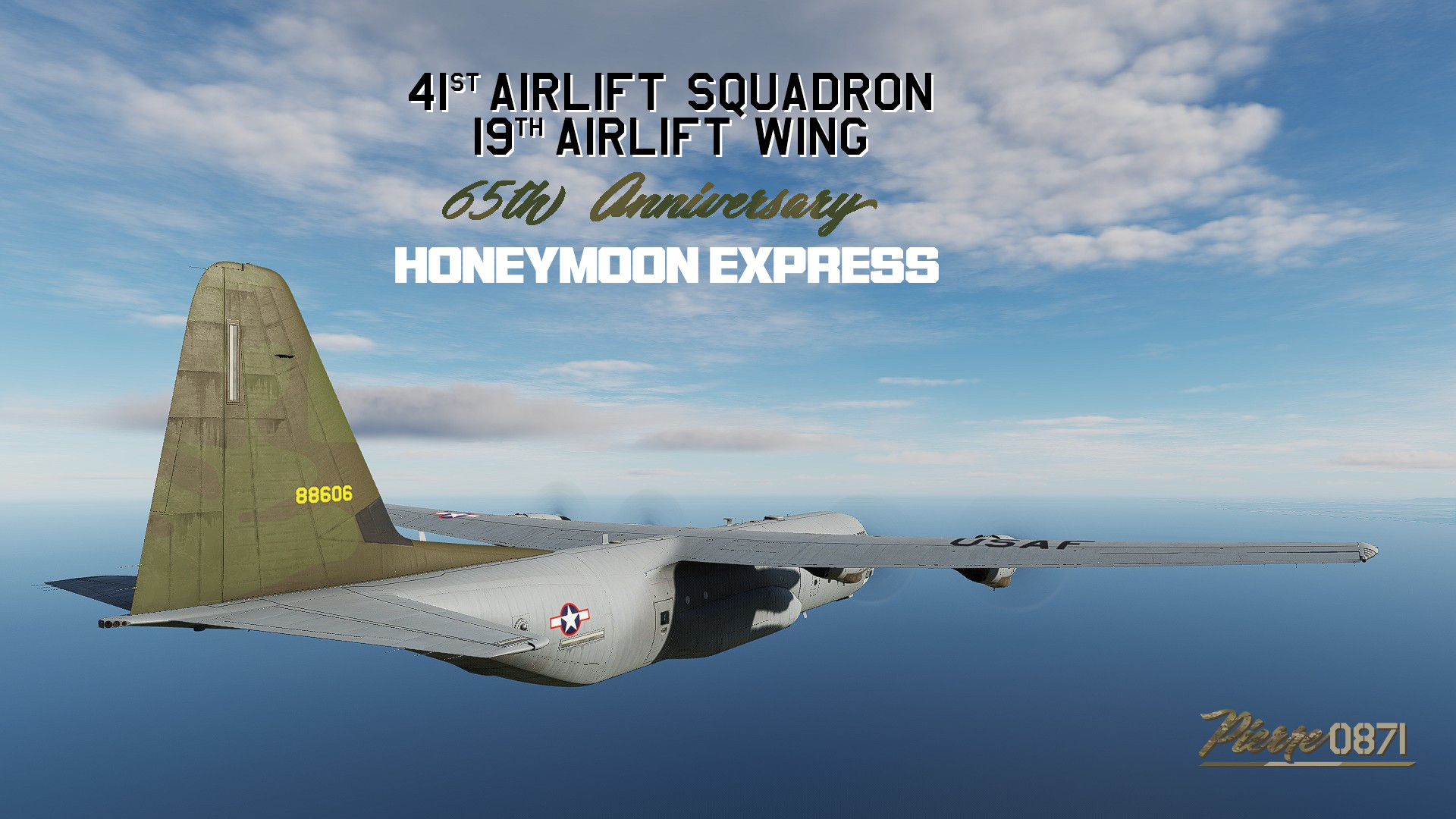 41st Airlift Squadron 19th Airlift Wing 08-8606 Honeymoon Express