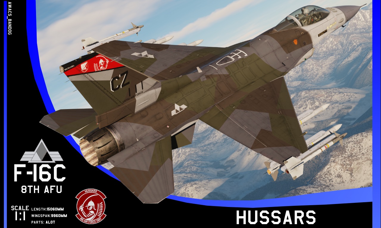 Ace Combat - Ustio Air Force 8th Air Force Unit ‘Hussars’ F-16C