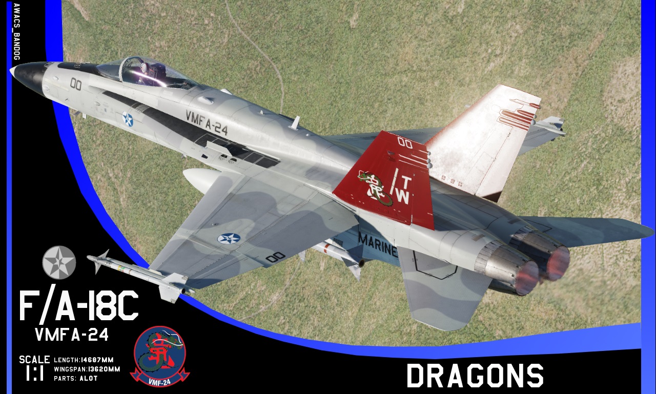 Ace Combat - Marine Fighter Squadron 24 "Dragons" F/A-18C