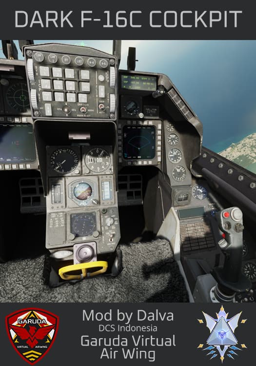 F-16C Dark Cockpit Retexture (2024-04 Update)