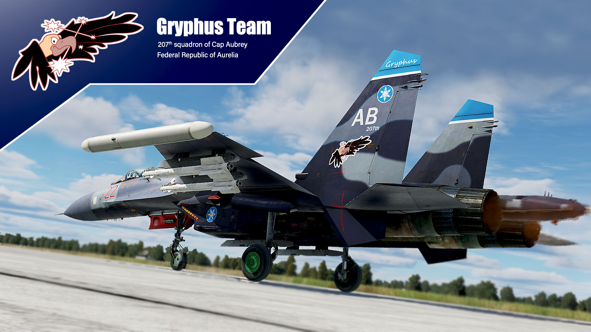 Su-27 Flanker - Gryphus Team (Ace Combat X)