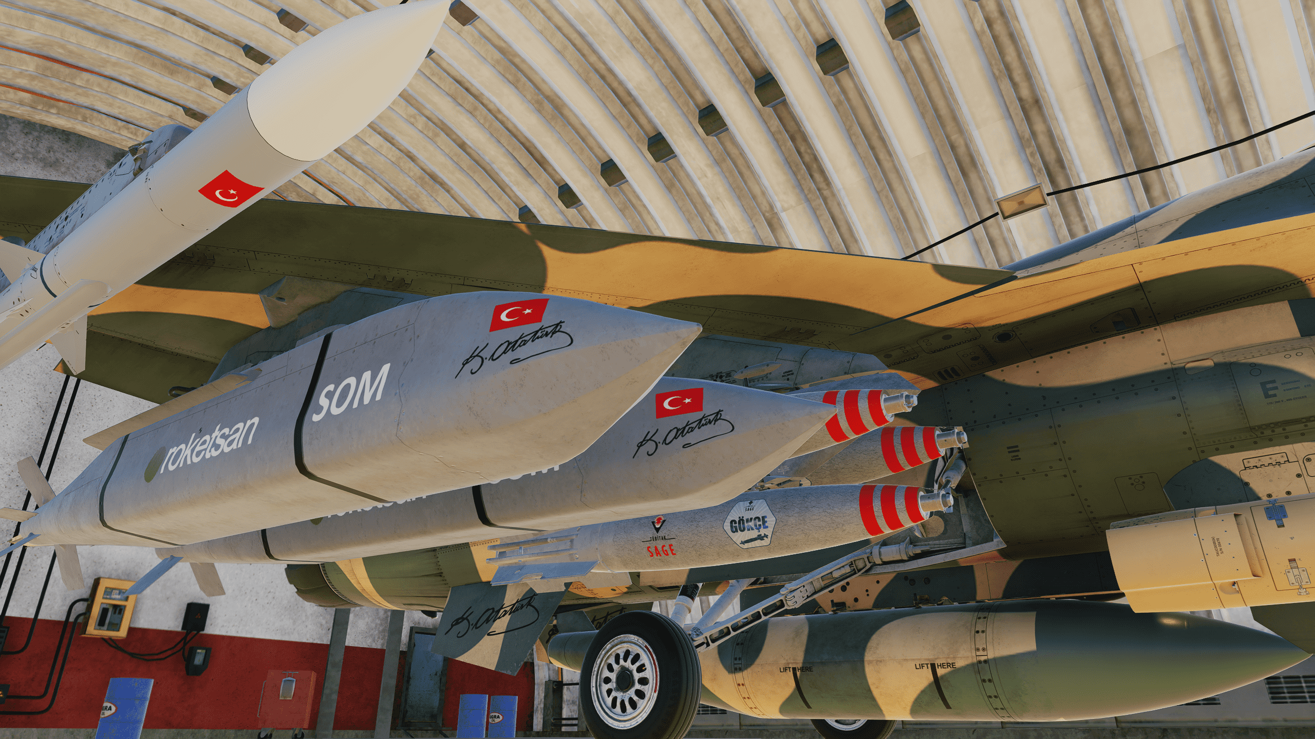 TuAF F-16C | 101. Filo – Çöl Tilkisi | (101 Hunter Sqn) - Yerli Mühimmat Envanteri