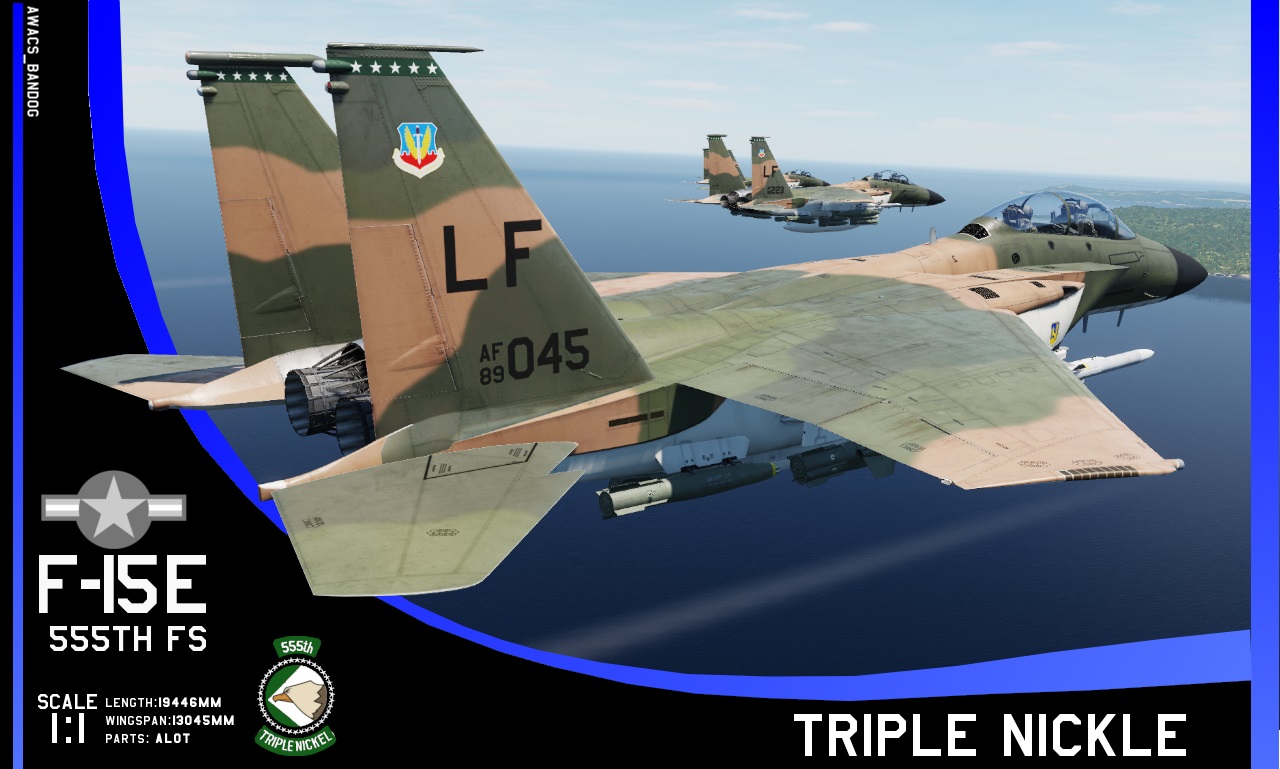 555th Fighter Squadron "Triple Nickels" F-15E South East Asia