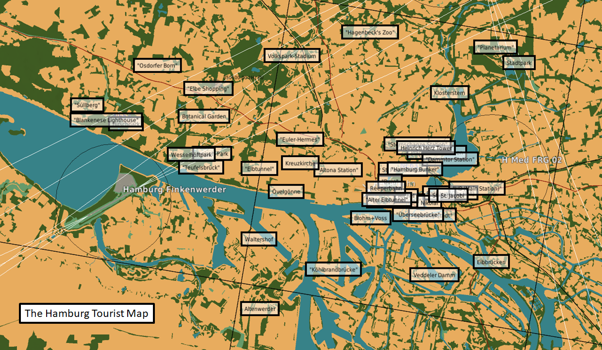 Hamburg Tourist Map