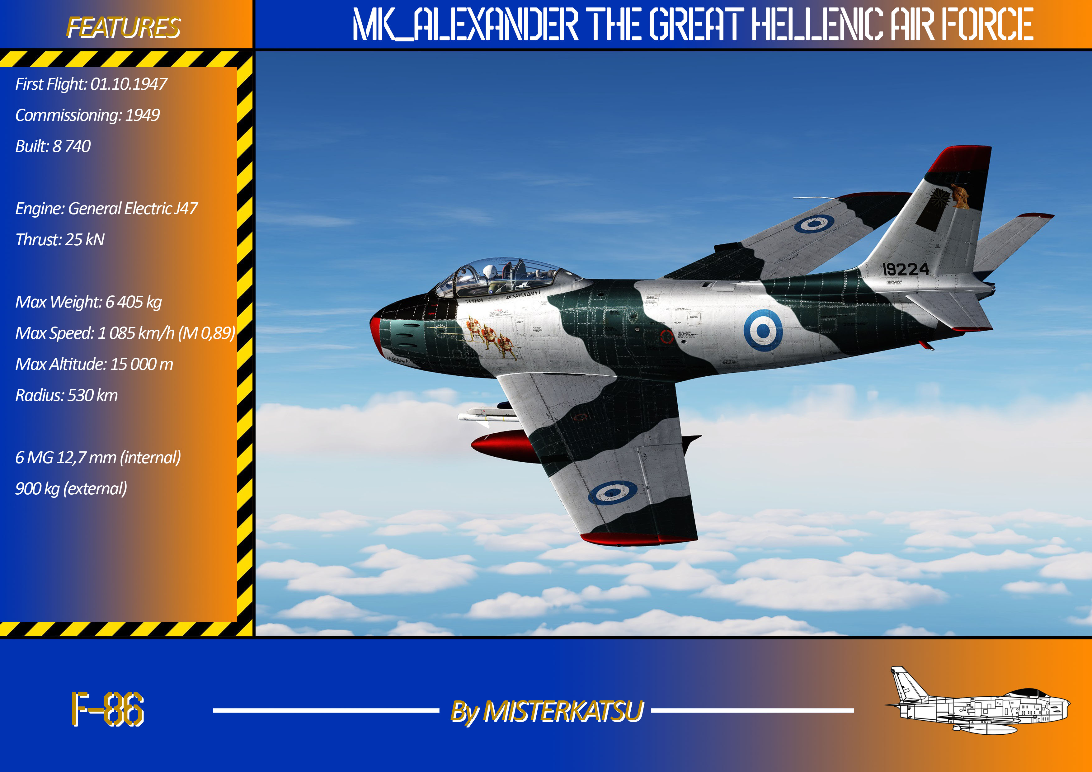 ALEXANDER THE GREAT HELLENIC AIR FORCE (REAL LIVERY)