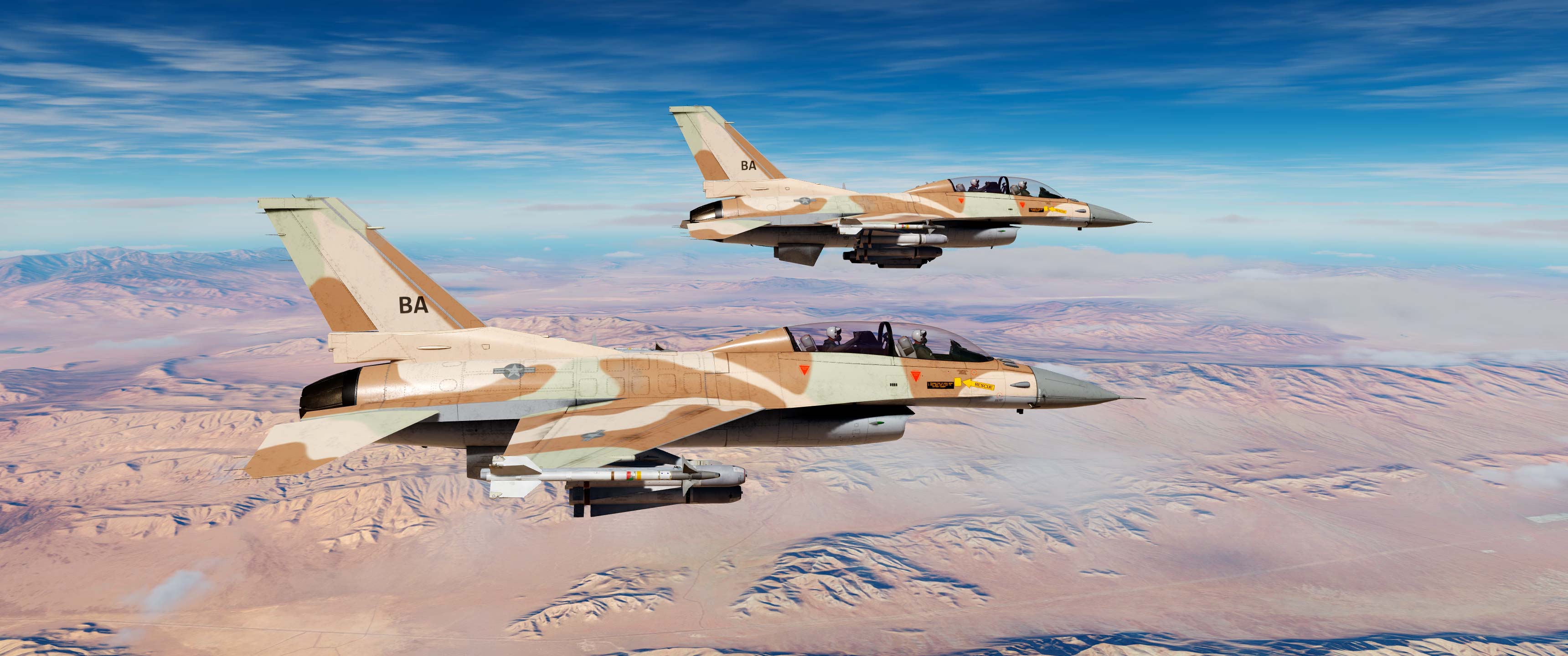 USAF Iron Eagle F-16D blk 50 NS (no spine) SUFA MOD 17/03/2025 UPDATE