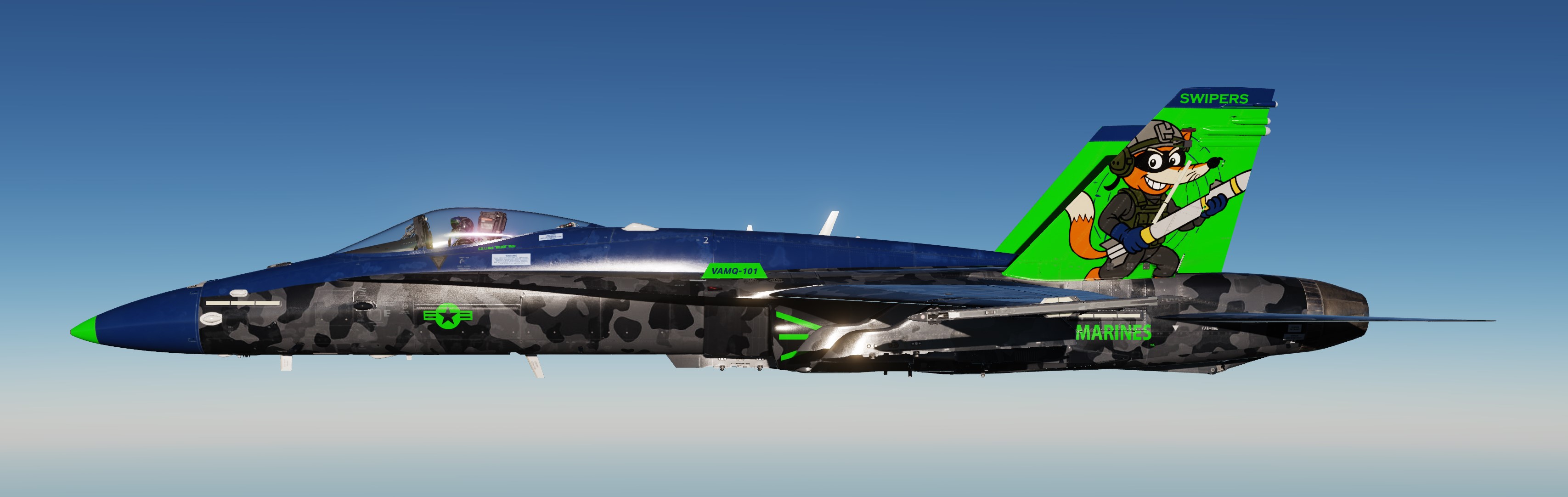 15th ADS Wet Boys, VMAQ-101 Swipers, F/A-18C