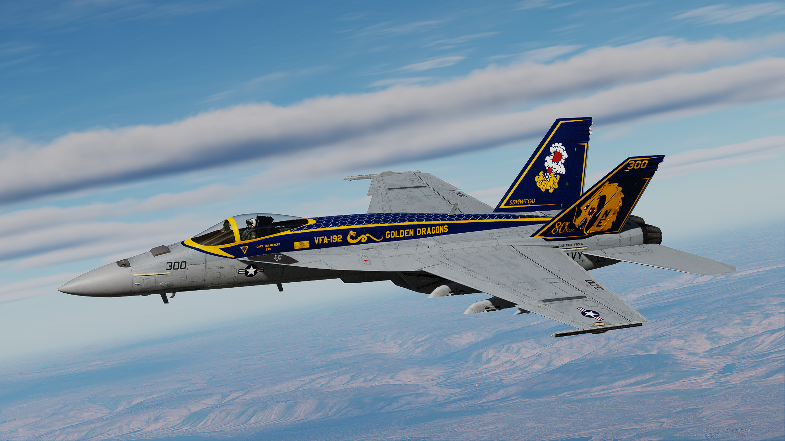 CJS Super Hornet - VFA-192 Golden Dragons 80th Anniversary (2025) (F/A-18E)