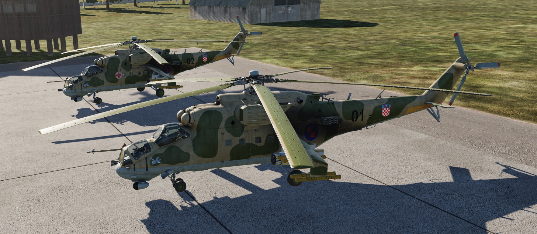 Mi-24P Croatian Air Force Forest 2 skin (Fictional)