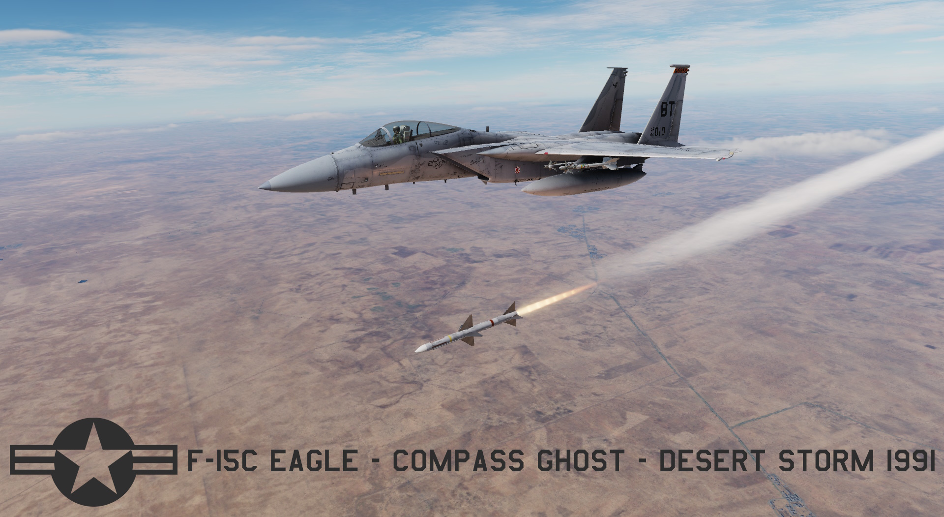 Livery Pack F-15C Eagle - Compass Ghost - Desert Storm 1991 USAF