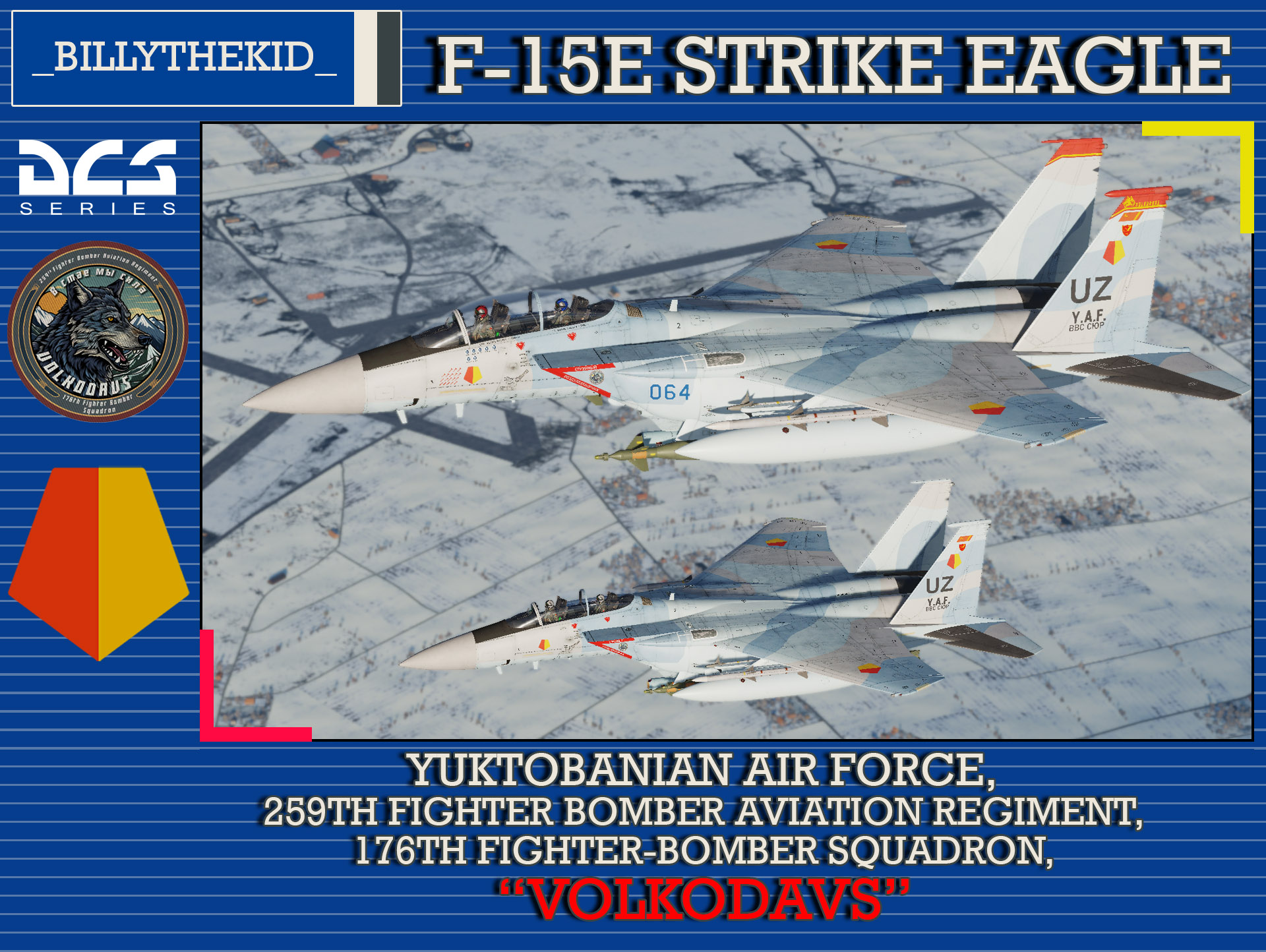 Ace Combat - Yuktobanian Air Force - 259th Fighter Bomber Aviation Regiment - 176th Fighter-Bomber Squadron "Volkodavs"
