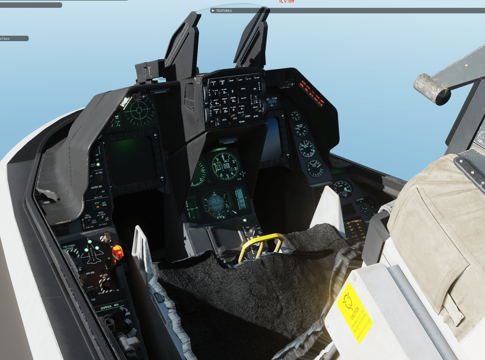 F-16 Dark Cockpit