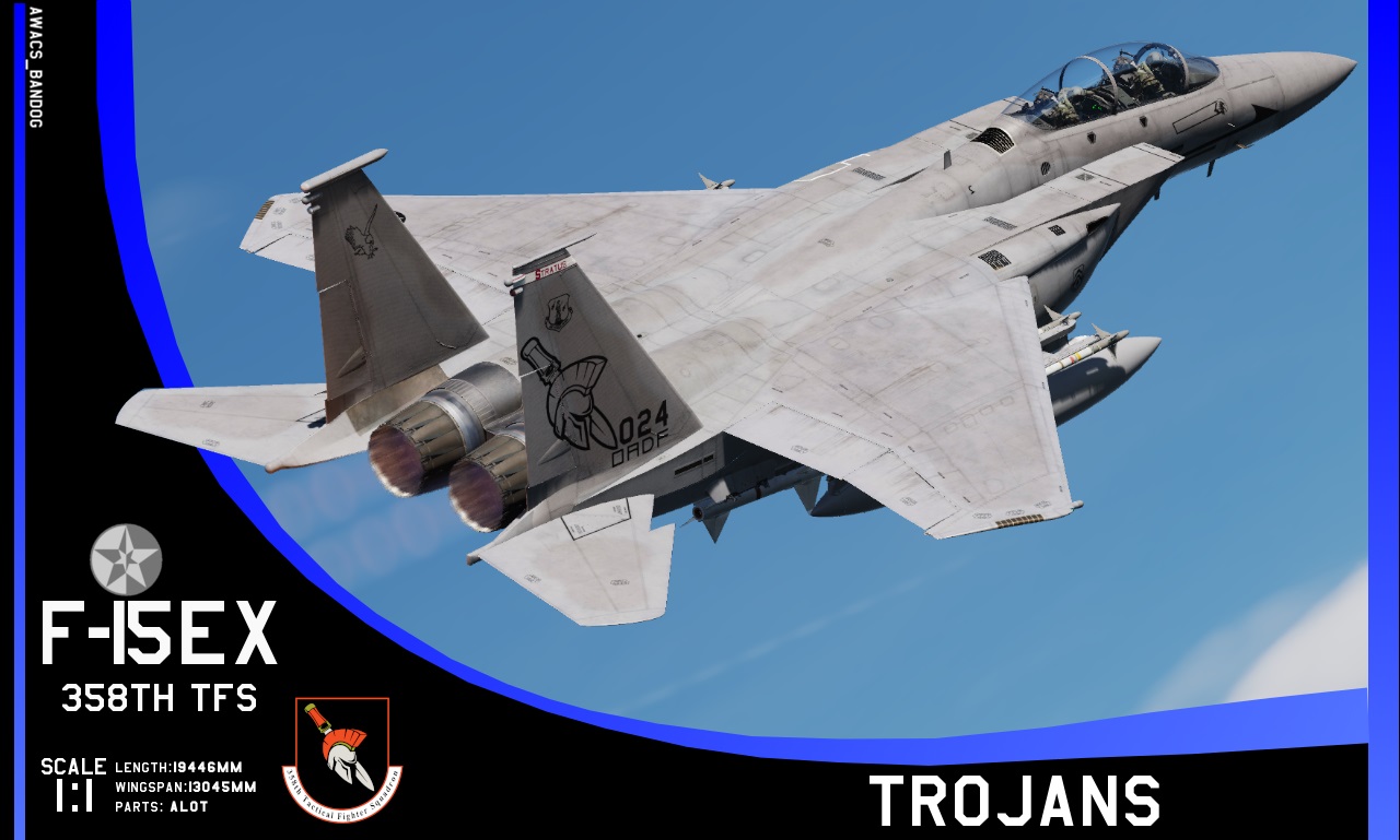 Ace Combat - 381st Tactical Fighter Squadron "Trojans" Stratus Air National Guard F-15EX