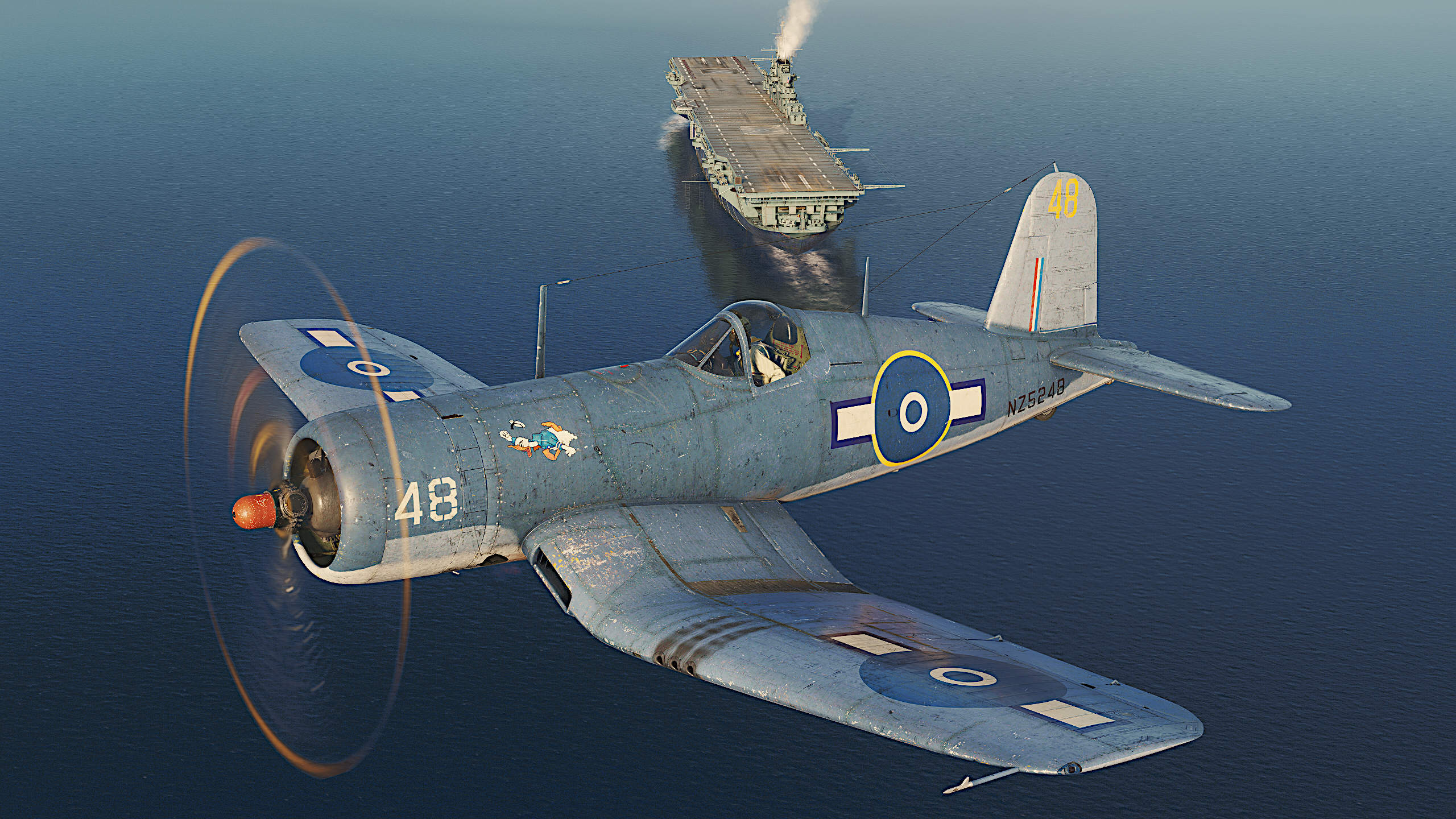 F4U Corsair  RNZAF   NZ5248  No.21 Squadron( Irate Donald Duck) Guadalcanal  1945