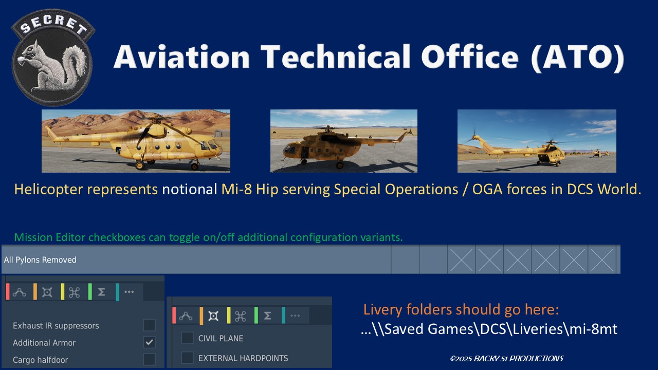 Aviation Technical Office (ATO) Notional Mi-8 Skin